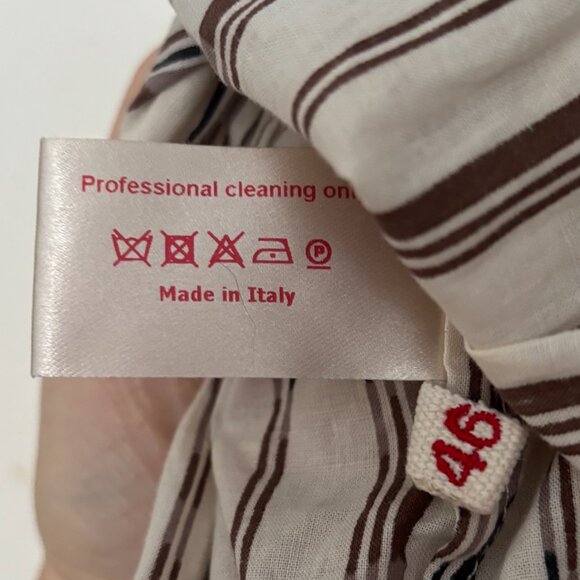 Marni Striped Sleeveless Peplum Top (Size 10/12) - Picture 4 of 4